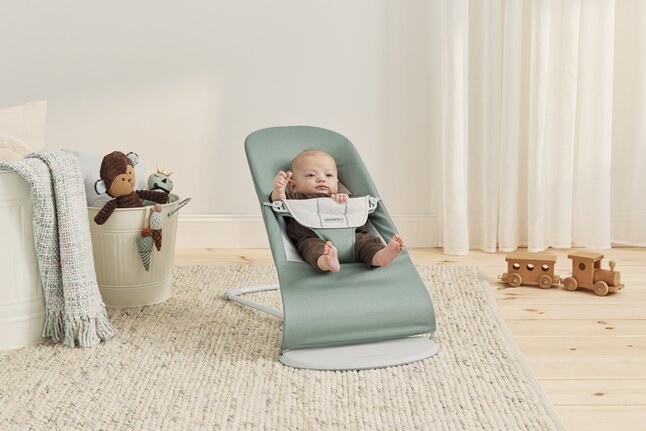 BabyBjorn Relax Balance Soft Sage Jersey lichtgrijs Dreambaby